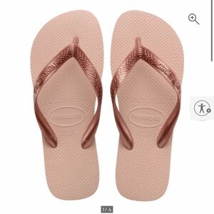 Havaianas Women’s Top Tiras Flip Flops Size 7/8W Ballet Rose